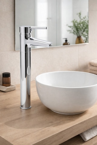 Nuss Lilyum Plus Yüksek Lavabo Bataryası Krom-n-9211 Krom