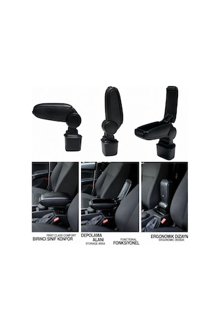 Ford Transit Courier Van Panelvan Ticari 2015 2016 2017 2018 2019 Uyumlu Araca Özel Kolçak Kol Dayama Orta Konsol