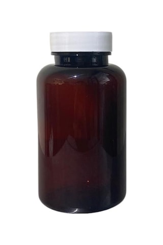 200ml Kahverengi Tablet Şişesi Beyaz Kapak, 50 Adet, Tablet Şişesi, Ecza Şişesi, Kozmetik Şişe Kahverengi