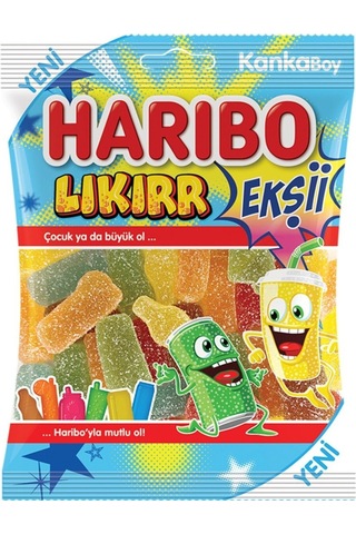 Haribo Lıkırr Ekşi Jelibon 70 Gr 24 Adet