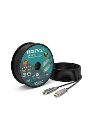 Fully 50metre 8k 60hz Arc Fiber Optik Hdmı Kablo 2.1v 7680x4320