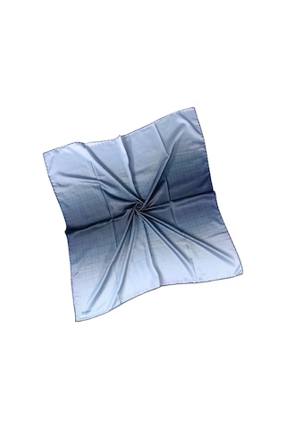 Mim Eşarp Emilya Rayon Degrade Eşarp 90x90 Cm Lacivert
