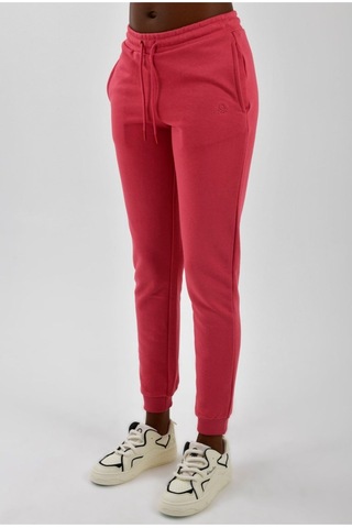 Kadın Yanları Cepli Beli Büzgülü Jogger Eşofman Altı Gülkurusu