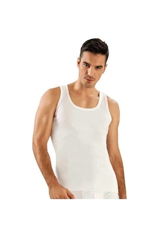 Bonbonetti Erkek Pamuklu 6 Li Paket Atlet Beyaz 3Xl Beyaz