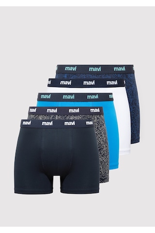 Mavi - 5li Renkli Boxer 0912283-70490 Çok Renkli