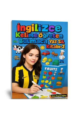 İngilizce Kelime Öğreten Bulmaca Yaz-sil Seti