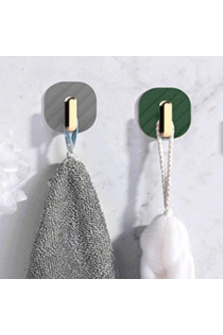 Buffer 2li Yapışkanlı Retro Askılık Dolap Kapak Kulpu Gri Pratik