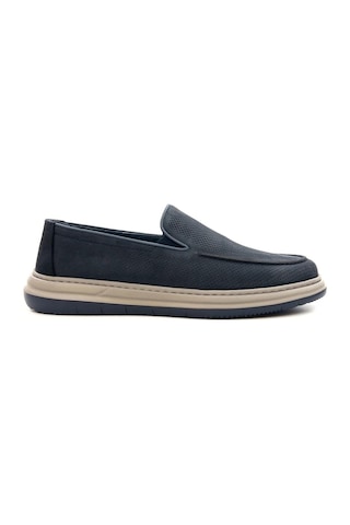 Greyder 64696 Erkek Hakiki Deri Baskılı Lastikli Comfort Casual Ayakkabı Lacivert
