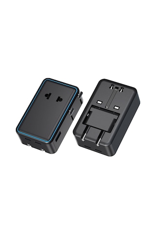25w Evrensel Seyahat Adaptörü 2xtype-c 1xusb Eu Us Au Uk Priz Fiş Çevirici Dönüştürücü