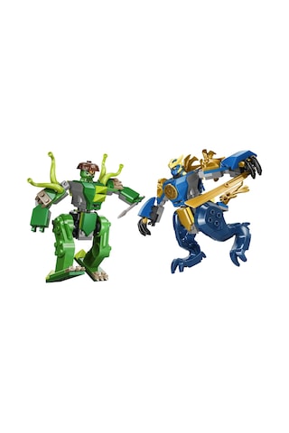 LEGO® NINJAGO® Jay’in Ejderha Robotu Savaşı 71853 - 4 Yaş ve Üzeri Çocuklar için 2 Minifigür İçeren Oyuncak Yapım Seti (107 Parça)