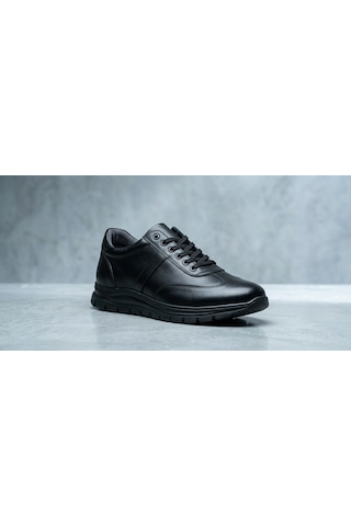 Growish Gd0101 Hakiki Deri Küçük Büyük Numara Kaydırmaz Güçlü Taban Ekonomik Günlük Sneaker Erkek Kadın Ayakkabı Siyah