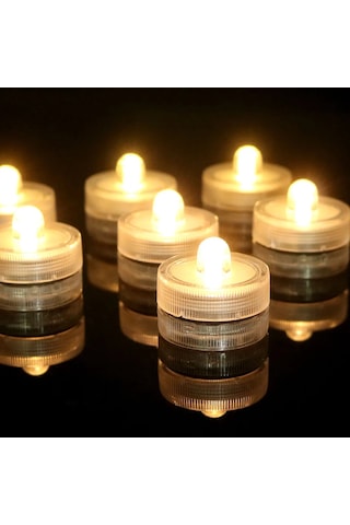 Led Alevsiz Mumlar Işık Su Geçirmez Dekoratif Mumlar Sualtı