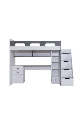 Ranza, Troya Ranza Masa Kitaplık Antrasit- Beyaz 90x200