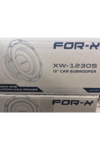 For-x Xw 30 Cm Subwofer Kabinsiz 1000w 250 Bas Rms Yeni Seri
