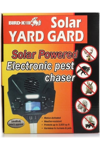 Bird-X Solar Yard Gard Kedi Köpek Kovucu 278 M² Etkili