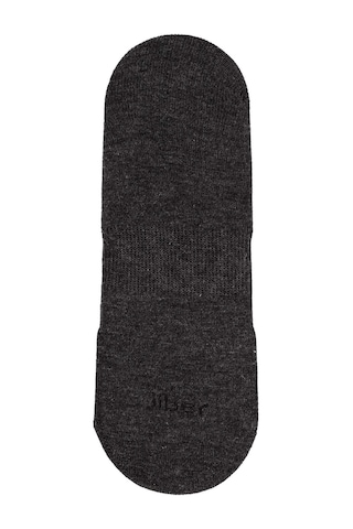 Jiber Erkek Bambu Babet Çorap 7001- 12 Adet Antrasit