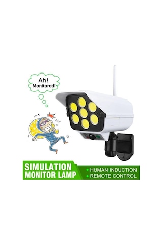 Sahte Güvenlik Kamerası Güneş Enerjili Su Geçirmez Solar Lamba