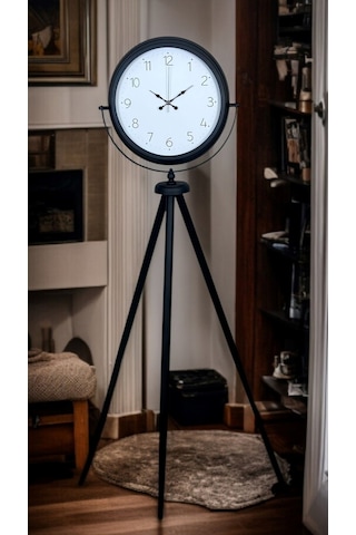 Pure Black Tripod Ayaklı Saat Siyah