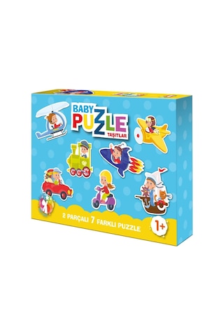 Baby Puzzle Hayvanlar- Baby Puzzle Taşıtlar 2li Set