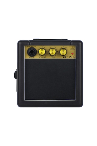 Hfambition 5w Mini Gitar Amfi - Taşınabilir, Ton Ve Ses Düzenleme, Overdrive Efekti, Kulaklık Çıkışı, Pil/dç Besleme - Siyah