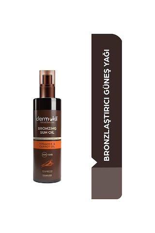 Dermokil Vitamin E & Carrot Oil Bronzlaştırıcı Güneş Yağı 3 x 200 ML