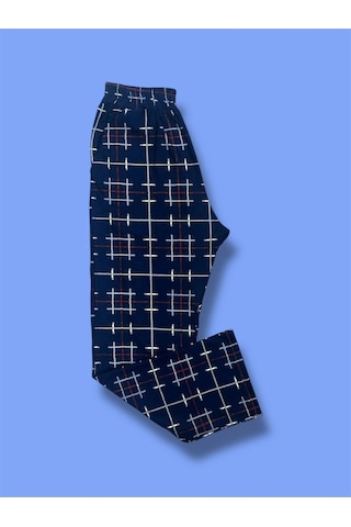 Cepli Ipeksi Dokulu Süet Pijama Alt Unisex Lacivert