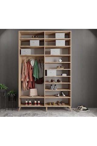 Açelya Portmanto Vestiyer Meşe M8-160 cm