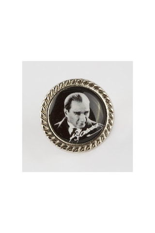Atatürk - 159 - Yaka - Csmo-tex - Rozet-gümüş Rengi Çok Renkli