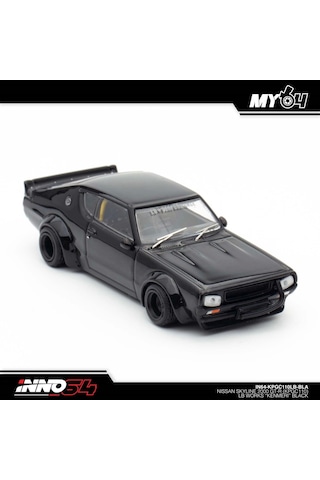Inno 1/64 Nissan Skyline 2000 Gt-r Kpgc110 Lb Works "kenmeri" Black Çok Renkli