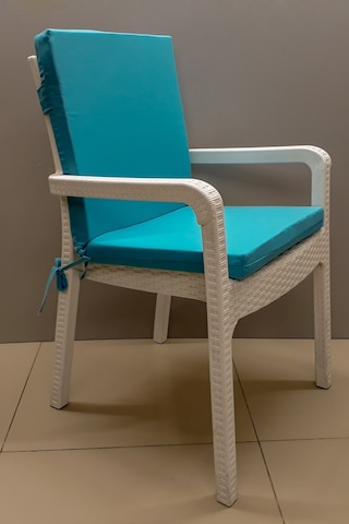 Mirzade 4 Adet Elit Yüksek Arkalı Minder Duck Bezi-turkuaz 001