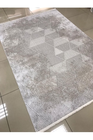 Merinos Halı Ritim 73340 071 Serisi Salon Oturma Yatak Odası Halısı Kahverengi - Bej