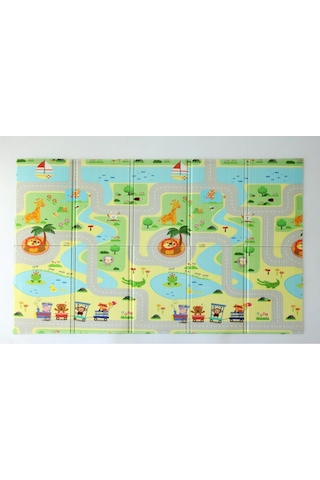Bebebao Doğa Keşif Yolu İle Minik Kaşifler Gökyüzü ve Dağ Rotaları Katlanabilir Oyun Matı 200x130x1 CM