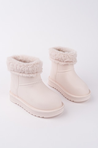 Muggo Frigus Çocuk Kürklü Yağmur Ve Kar Botu Bej