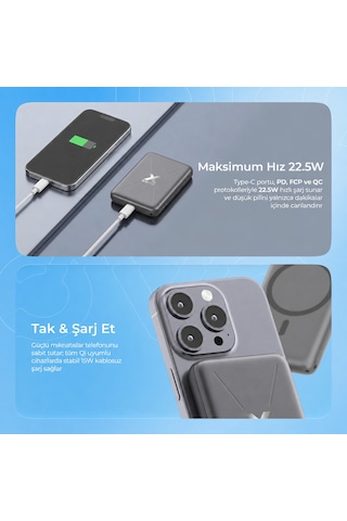 Proove Power Bank X-core 22.5w 10000mah Wıth Cable Type-c To Type-c Black siyah