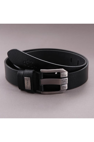 Jeep Premium Field Hakiki Deri Erkek Kemer Siyah