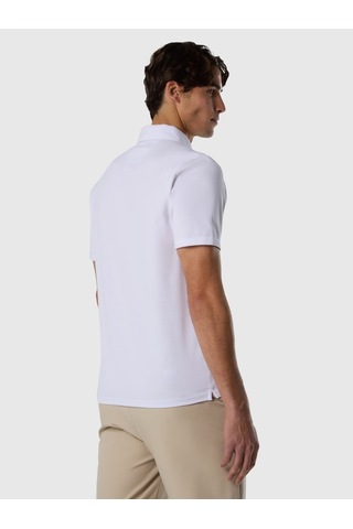North Sails Kısa Kollu Pamuklu Erkek Polo Yaka T-shirt-33492 Beyaz