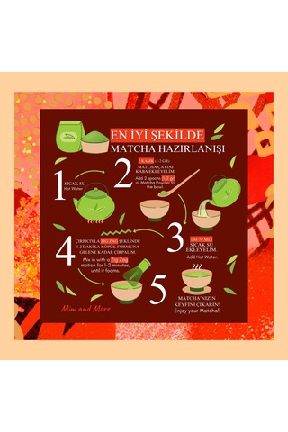 Mim and More Salted Caramel Matcha Tuzlu Karamelli Matcha 50 G