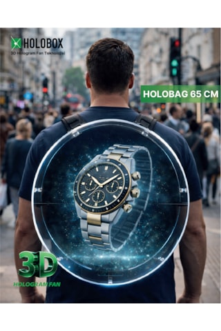 Holobox 65 Cm 3d Hologram Sırt Çantası Holobag