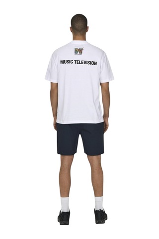 Only Erkek O Yaka T-shirt 22029523 Beyaz