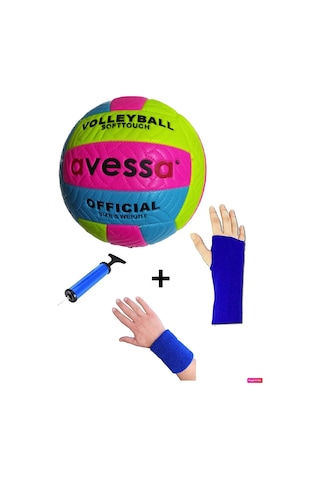 Avessa Vlm-700 Dikişli Soft Touch 280 Gr Fosforlu Deri Voleybol T Çok Renkli