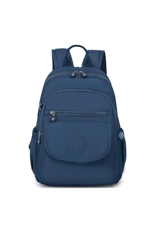 Orta Boy Kadın Sırt Çantası Krinkıl Kumaş -2022-1187 Lacivert