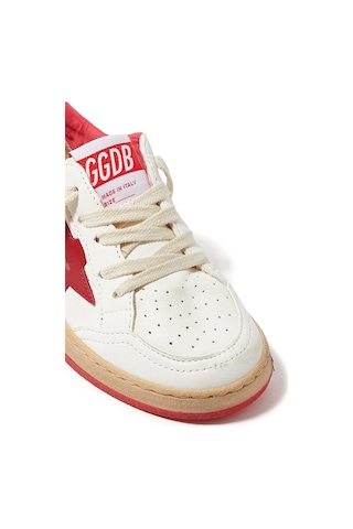 Golden Goose Çocuklar Için Yıldız Deri Spor Ayakkabılar Beyaz