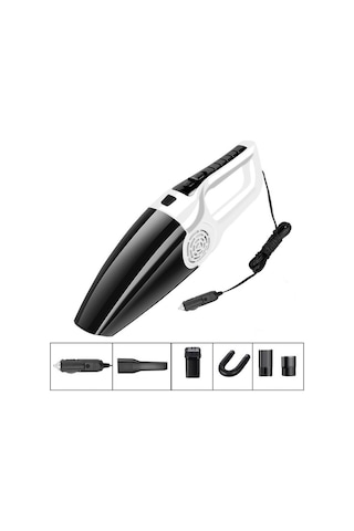 CBTxGlobal Araç Süpürgesi Yüksek Güçlü 120w Ev Araba Çift Kullanımlı Süpürge Güçlü Kuru ve Islak Kablolu Modeller Yedinci Nesil Beyaz