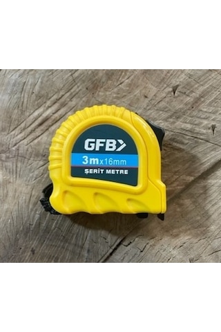 Gfb Çelik Şerit Metre 3 Metre 16mm Kırılmaz Abs Plastik