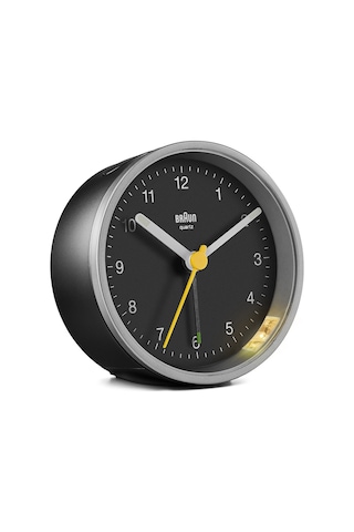 Braun Bc12sb Gümüş-siyah Klasik Analog Alarmlı Masa Saati Brn.bc12sb