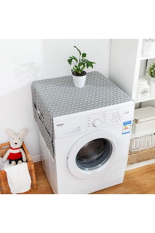 Buzdolabı Örtüsü Gri - Koyu Gri