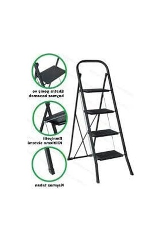 4 Basamaklı Step Merdiven, Dayanıklı Ve Kullanışlı Tasarıma Sahip 100 Cm'ye Kadar