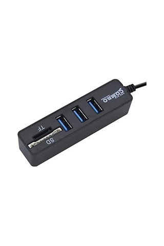 4690 Usb Hub 3 Port Microsd Tf Sd Kart Okuyucu Çoklayıcı