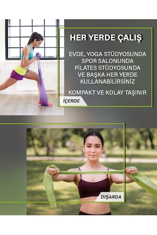 Pilates Lastiği Orta Sert Rb Os Sarı