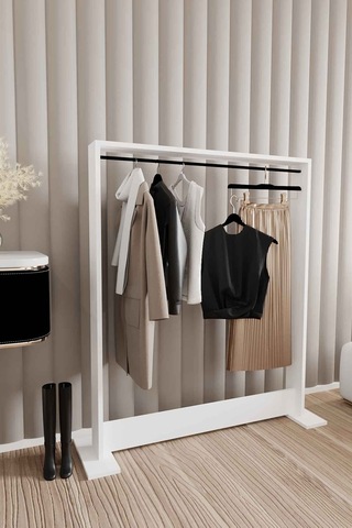 Decormet Salvitor Elbise Askısı Beyaz Beyaz